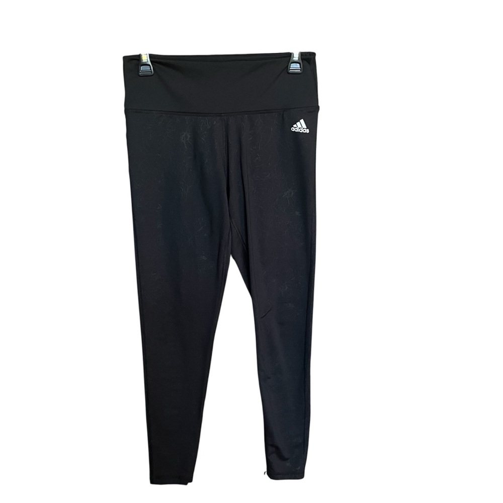 Adidas Women's Climalite Floral Leggings Black Size Medium Adult Stretch